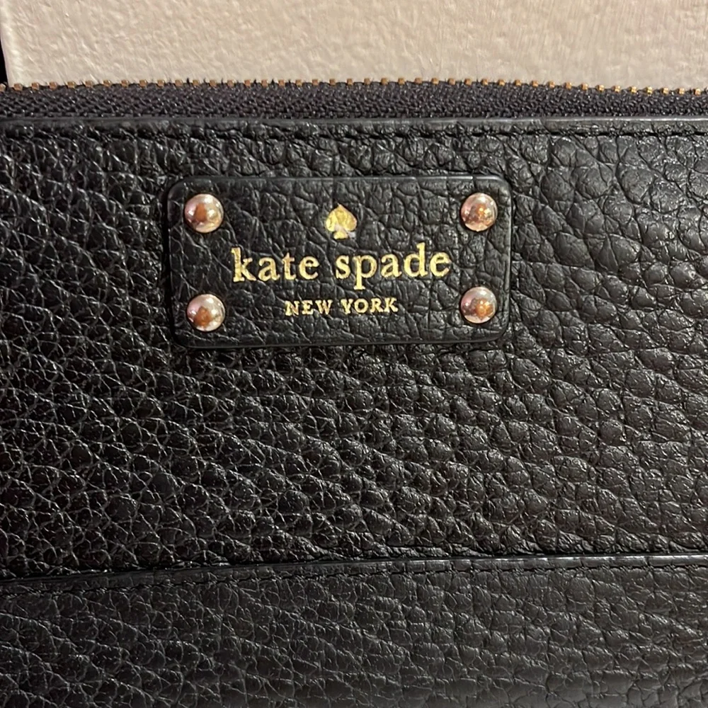 Kate Spade Leather Black Wallet ♠️ - Picture 2 of 10